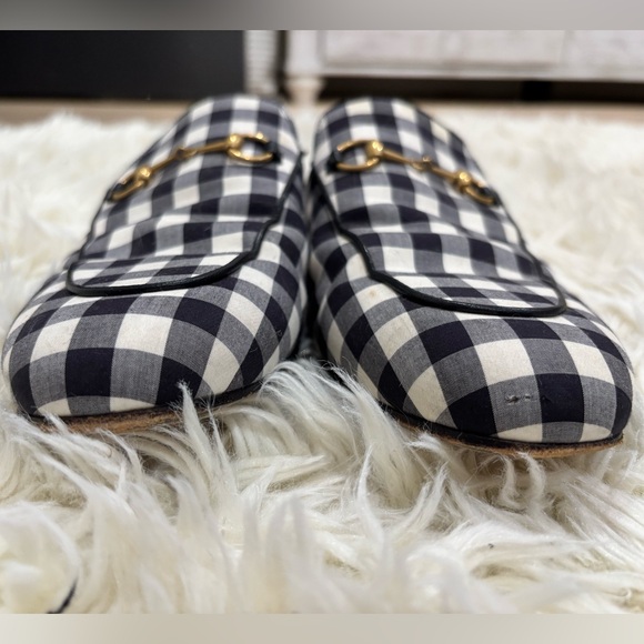 Gucci Princetown Mules in Black Gingham - Picture 5 of 7